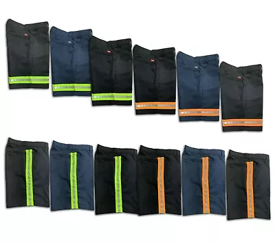 Red Kap Hi Vis Reflective Work Shorts Enhanced Vis Men's Industrial Uniform • $24.98