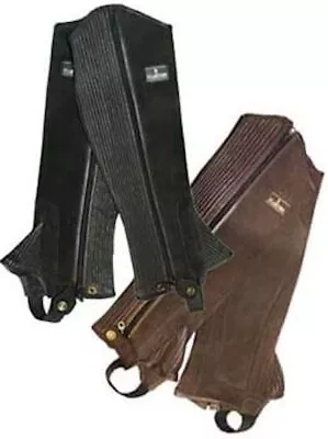 Treadstone Leather Half Chaps (XXL Black) • $110