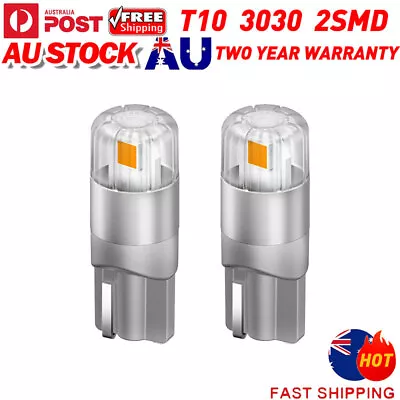 2x Canbus Amber T10 194 W5W 102SMD LED INDICATOR TURN SIGNAL LIGHT For Toyota • $12.74