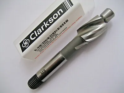 M8 X 15mm COUNTERBORE TOOL HSS 3 FLUTED 1512010800 CLARKSON EUROPA TOOL  P312 • £12.51