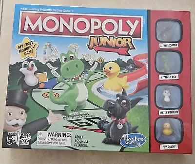 Monopoly Junior Board Game Brand New In Sealed Box Ages 5+ • $9.99