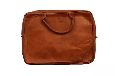 Genuine Leather Laptop Sleeve With Handle For 15-15.6  Laptop MacBook Slim Bag • $65