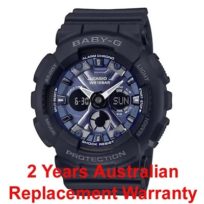 Casio Baby-g Analog Digital Watch Ba-130 Black Blue Ba-130-1a2 2-years Warranty • $169.99