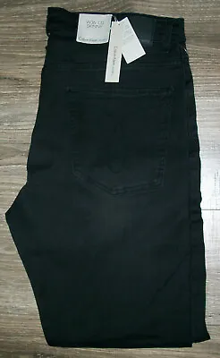 Mens CALVIN KLEIN Skinny Stretch 5 Pocket Black Jeans NWT 36x32 $80 • $31.99