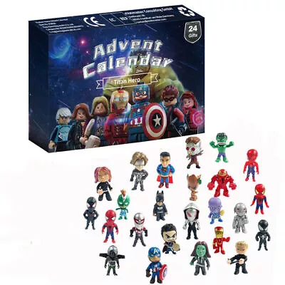 24day Marvel Super Heroes Xmas 2023 Advent Calendar Holiday Playset Christmas • £17.66