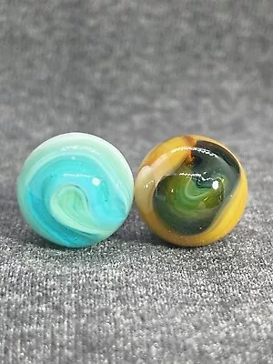 2 Jabo Classic Marbles .61 & .60 Mint.        #estate.   Batescountry 3/29-7 • $4