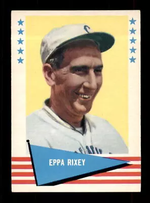 1961 Fleer Baseball Greats Eppa Rixey VGEX #71 Baseball Card • $3.50