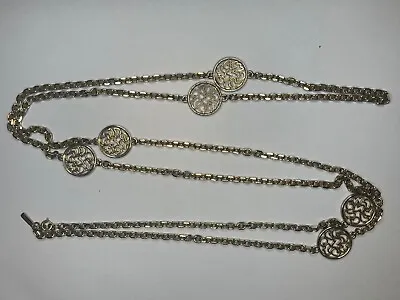 Vintage Monet Long Gold Necklace 27.5  • $14.99