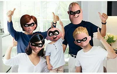 The Incredibles 2 Masks Disney Superhero Fancy Dress Party Costume Accessories • $11.19