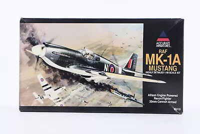 Acurate Miniatures 1/48 3410 RAF Mk-1A Mustang Kit Model NEW • $14.99