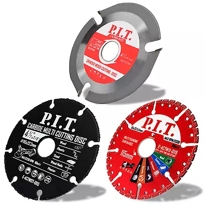 3Pack 4 1/2 Inch Cut Off Wheel For Wood/Metal/Marble/Plastic-7/8 Inch Arbor Angl • $24.97