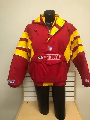 Vintage Kansas City Chiefs Jacket Starter Proline Puffer Size Large EXCELLENT! • $279.95
