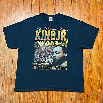 Martin Luther King Jr Shirt Mens 2XL Gildan Black 2013 • $24.99