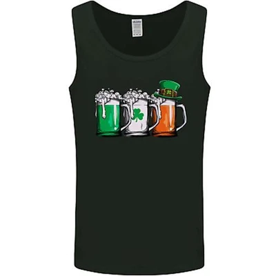 $14.79 • Buy St Patricks Day Beer USA Irish Funny Mens Vest Tank Top