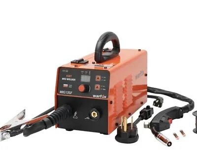 Mig Welder Warfox MIG125F Orange Portable Welding Equipment Set Mint Condition  • $149