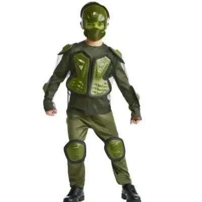 Boys Girls MASTER CHIEF PETTY OFFICER Halloween Costume Size MED 8/10 Mask NWT • $9.99