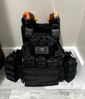 Tactical Bulletproof Vest W/Level III AR500 Plates • $325