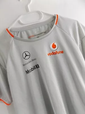 Vodafone McLaren Mercedes-Benz Size 2XL Team Male T-Shirt Formula 1 F1 White • $24.88