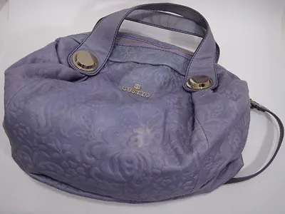 MISS GUSTTO WOMEN'S SHOULDER BAG PURPLE LEATHER Pre-Owned • $90