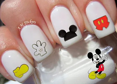 It's Mickey Mouse Nail Art Stickers Transfers Decals Set Of 88 - A1221 • $4.50