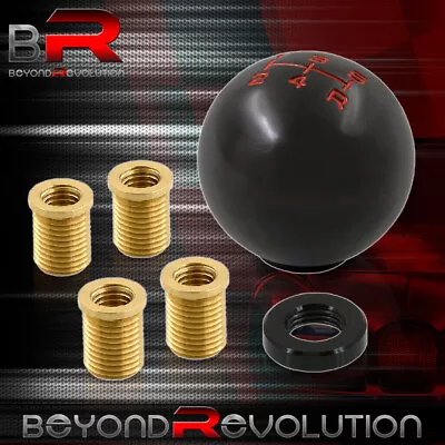 Universal M10X1.5 5SPD Ball Shift Knob Lever Threaded Adapter Kit Car Auto Black • $14.99