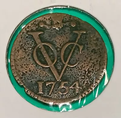 1754 Dutch Netherlands Colonial VOC Duit Utrecht Coin “New York Penny” • $11.99