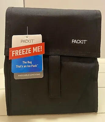 PackIt Freezable Lunch Bag Re-Usable Black PKT-PC-GEN • $22.50