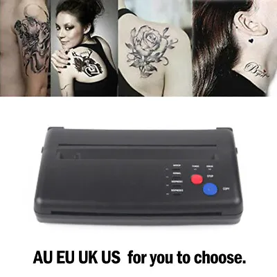 £166.79 • Buy Black Tattoo Transfer Copier Printer Machine Thermal Stencil Paper Maker DD AY