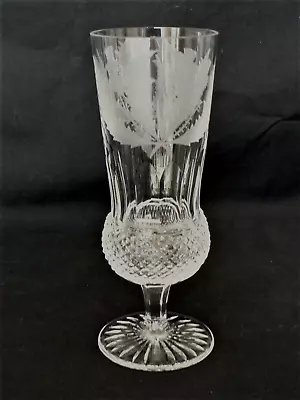 £95 • Buy Edinburgh Crystal Thistle Design Champagne Flute-- Signed