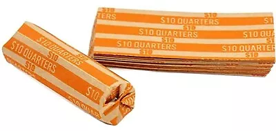 120 Orange Quarter Wrappers Rolls • $5.50