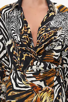 Camilla Franks Kaftans What's New Pussycat Wrap Front Shirt Dress Sz-XXL NWT • $359.99