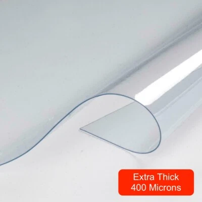 £46 • Buy *400 Micron* THICK WATERPROOF CLEAR Plastic PVC Fabric Material Outdoor Garden