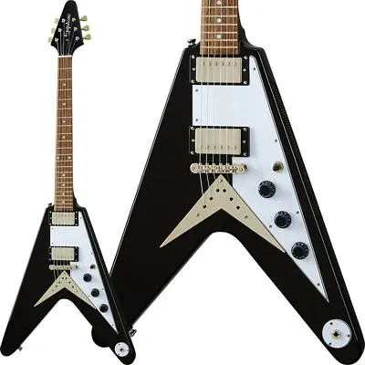 Epiphone Inspired By Gibson Flying V Ebony Electric Guitar With Gig Bag • $676.72