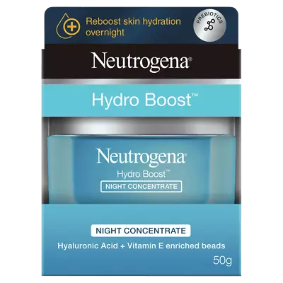 Neutrogena Hydro Boost Night Concentrate 50g Reboost Skin Hydration Overnight • $26.51