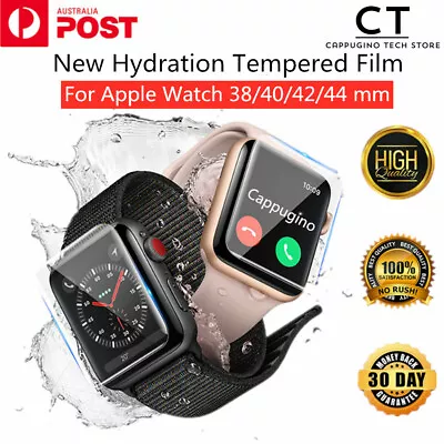 $5.98 • Buy For Apple Watch Series 1/2/3/4/5 38/40/42/44mm IWatch Full Screen Protector Film