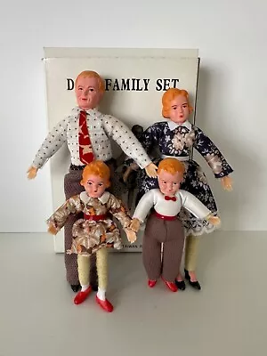  Vintage 1970’s Concord Miniature Dollhouse Doll Family Set #5100 1:12 • $34.99