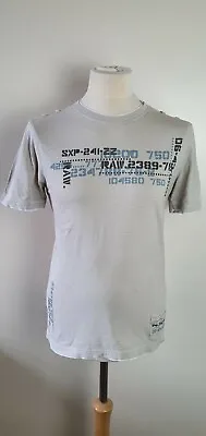 £6.50 • Buy URBAN SPIRIT Mens Size S Beige Print Crew Neck Short Sleeve T-Shirt/Top F6