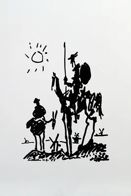 Pablo Picasso - Don Quixote - Vintage Museum Wall Art Poster / Canvas Print • $21.50