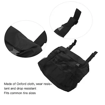 $75.87 • Buy Spare Tire Trash Bag Oxford Cloth Adjustment Buckles Car Storage Bag For Outdoor
