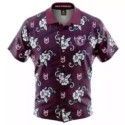 Manly Sea Eagles 2021 NRL Hawaiian Tribal Shirt Sizes S-5XL BNWT • $84.95