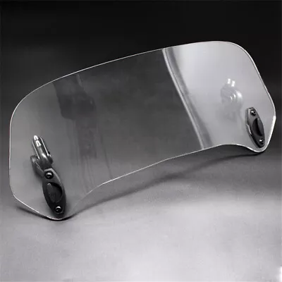 Transparent Rised Moped Scooter Bike Windshield Deflector Extender Adjustable 1x • $34.70