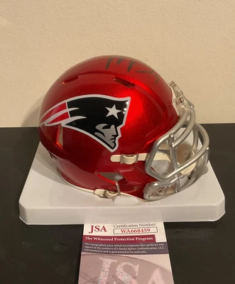 $59.99 • Buy Matthew Judon Signed Patriots Flash Alternate Speed Mini Helmet JSA COA