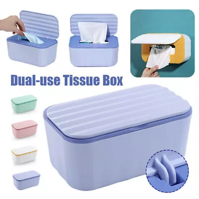 Wet Wipes Dispenser Tissue Box Holder Baby Wipes Storage Box For Home Office • £5.99