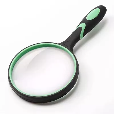 Large Magnifying Glass 5X Handheld Reading Magnifier For Seniors & Kids - 100MM • $12.29