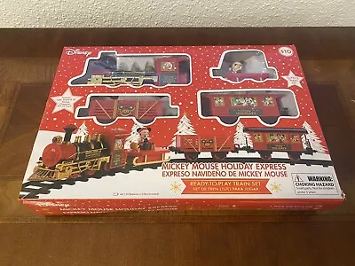 Disney Mickey Mouse Holiday Express 12 Piece Train And Track Set New Christmas • $28.99