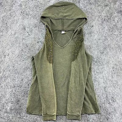 Venus Sweater Womens Medium Green V Neck Pullover Hoodie Sweatshirt • $1.99