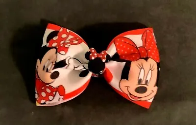 Minnie And Mickey Mouse Pinch Hairbow • $6