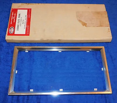 67-71 Ford Mercury Lincoln NOS DELUXE ACCESSORY FRONT REAR LICENSE PLATE FRAMES • $399