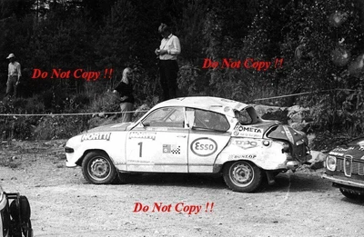 £4 • Buy Simo Lampinen & John Davenport Saab 96 V4 1000 Lakes Rally 1973 Photograph 1
