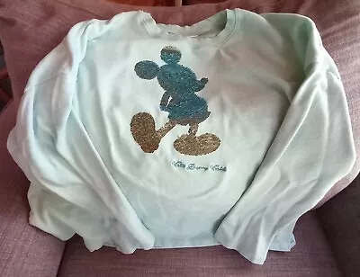 Women's Walt Disney World Mickey Mouse Sequined Sweatshirt XL • $11.99